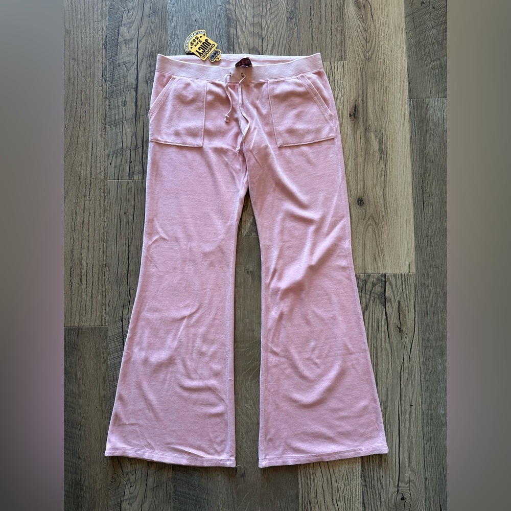NWT Juicy Couture Wide Leg Track Pants Large